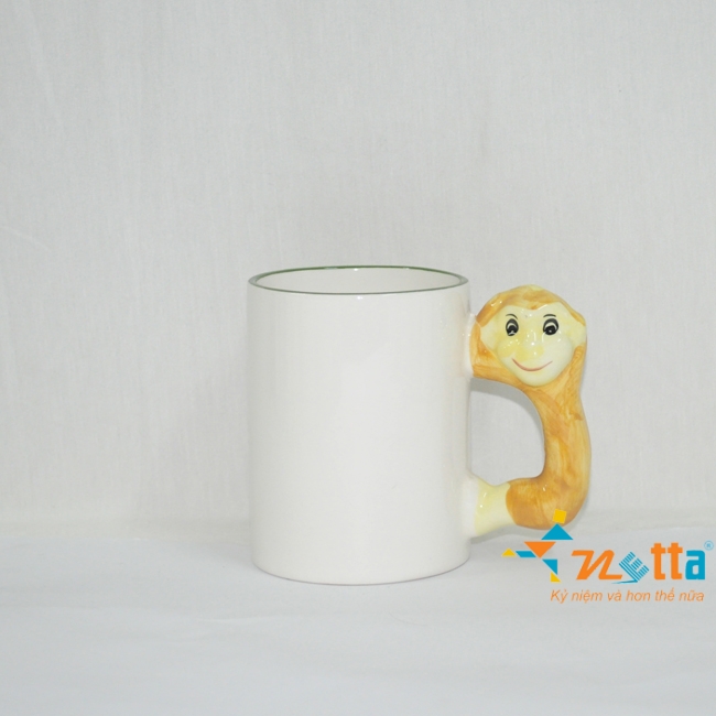 ly sứ 12 con giáp khỉ nghịch ngợm