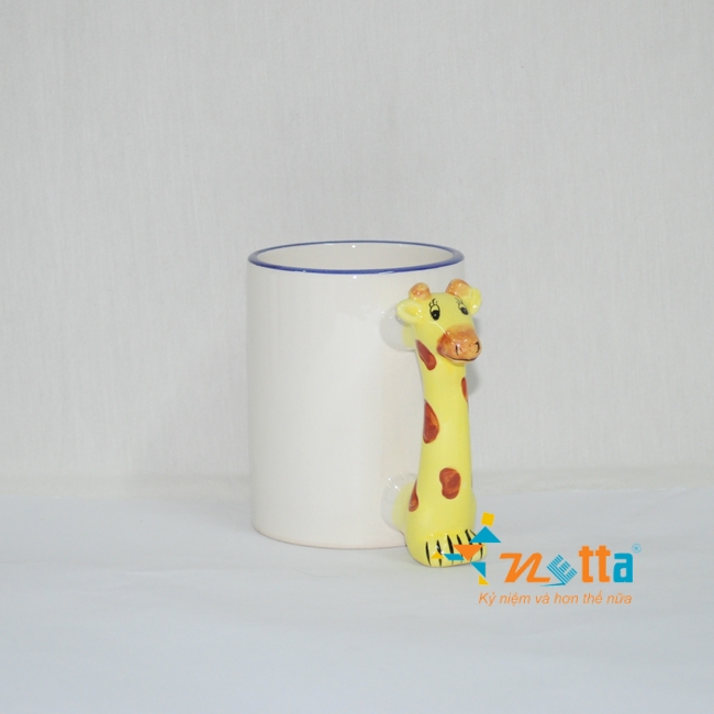 ly sứ 12 con giáp hươu cao cổ