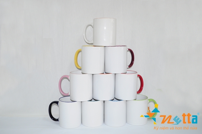 Ly sứ viền màu | Quà tặng cho người thân